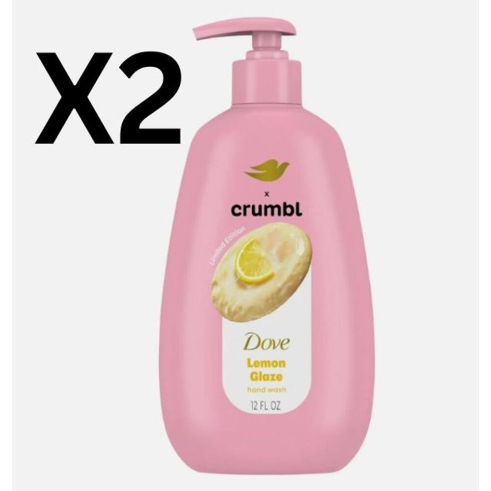 Dove Crumbl Moisturizing Liquid Hand Wash Lemon Glaze, 12 oz (set of 2)